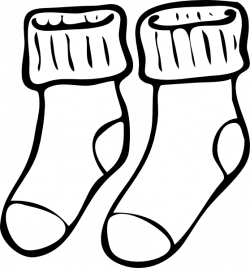 Free Sock Clipart Black And White, Download Free Clip Art ...