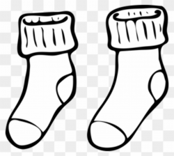 Free PNG Socks Black And White Clip Art Download - PinClipart