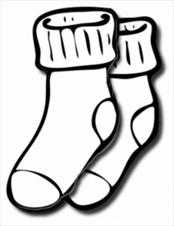 Free Sock Clipart Black And White, Download Free Clip Art ...