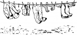 Clothes on Clothesline | ClipArt ETC