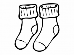 White Clipart Socks Socks Clipart Black And White - Clip Art ...