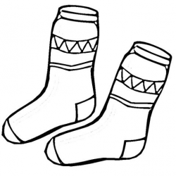 Socks Coloring Page Printable | Coloring pages, Kids shoe ...