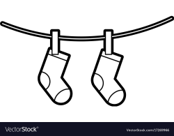 Baby shower greeting socks hanging celebration