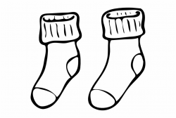 Free Sock Clipart Black And White, Download Free Clip Art ...