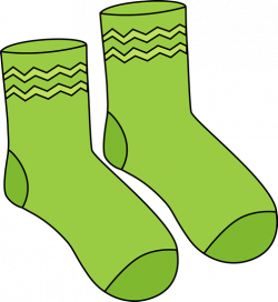 Pair of Green Socks | Green socks, Sock image, Clip art