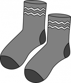 Gray Pair of Socks | Clip art, Sock image, Socks