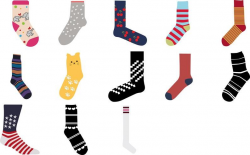 Socks svg, eps, png, dxf, clipart for cricut and silhouette ...