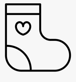 Baby Girl Svg Png Icon Free Download Ⓒ - Sock Silhouette ...