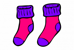 Pink Purple Sock Clip Art At Clkercom Vector Online - Socks ...