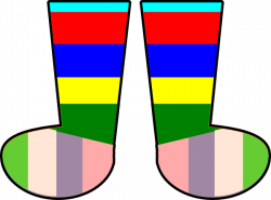 Clothing Rainbow Socks Clip Art at Clker.com - vector clip ...
