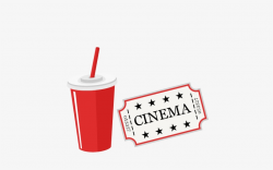 Movie Ticket And Soda Svg Scrapbook Cut File Cute Clipart ...