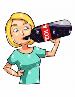 A Woman Drinking A Cola Drink | Cola drinks, Drinks, Cola