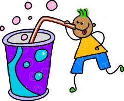 Happy Cartoon Soda Drink Kid Toddler Art Prawny Clip Art ...