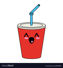 Soda cup beverage cute kawaii cartoon