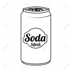 Soda Can Clipart Black And White | Writings and Essays Corner