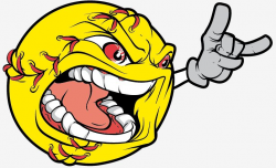 Angry clipart softball, Angry softball Transparent FREE for download ...