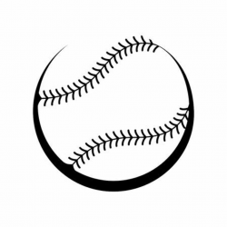 Black and white softball clipart 4 » Clipart Portal