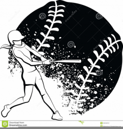 Free Black And White Softball Clipart | Free Images at Clker.com ...