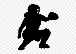 Download Free png Softball Catcher Silhouette Softball Pitcher ...