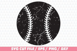 Distressed Softball Clipart