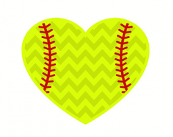 Softball heart clipart - Clip Art Library