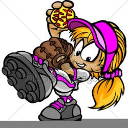 Girl Playing Softball Clipart | Free Images at Clker.com - vector ...