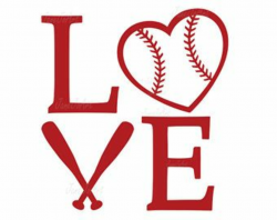 Love Baseball Svg, Baseball Heart Svg Files ,Mom svg, Softball Svg ...