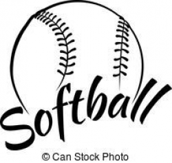 Softball stock photos and images | Cricut | Softball clipart, Free ...