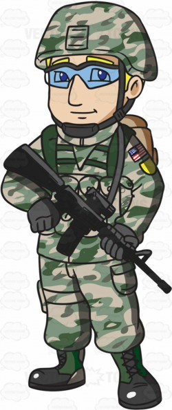 A US Army Infantry Soldier In Uniform #cartoon #clipart ...