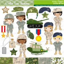 Army Clip Art , Army party kids digital clipart, Camouflage ...