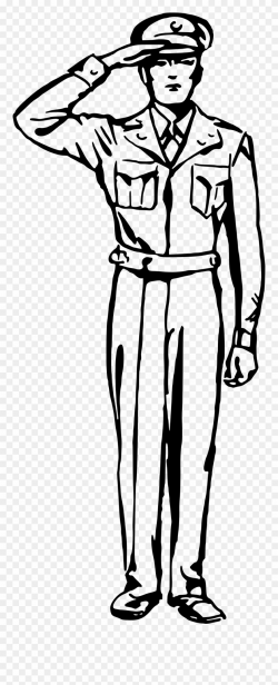Soldier Saluting Drawing At Getdrawings - Drawing Of A ...