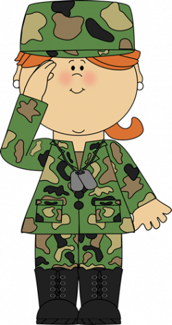 Military Girl Saluting Clip Art - Military Girl Saluting ...