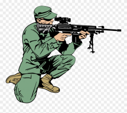 Snipers Clipart Food - Soldier Shooting Clipart Png ...