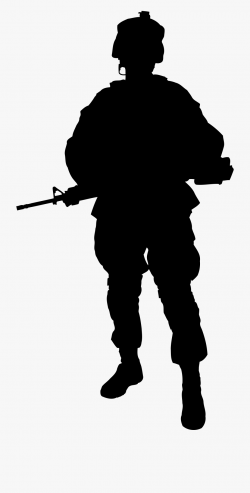 Army Silhouette Png - Transparent Background Soldier ...