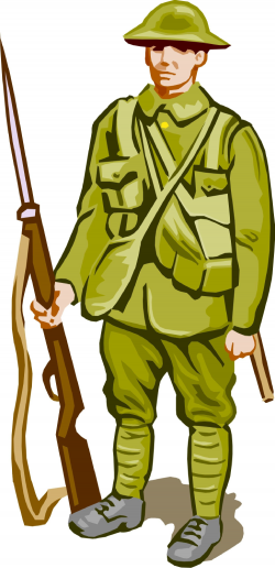 Ww1 soldier clipart 1 » Clipart Station