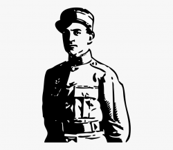 Officer Man Soldier - World War One Soldier Png #2283942 ...