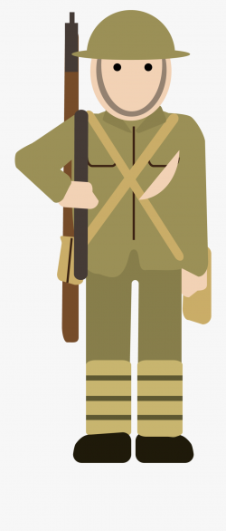 Military Clipart Soldier Ww1 - Cartoon Simple World War 1 ...