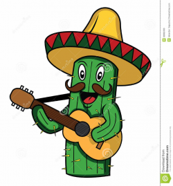 1208x1300 Cactus Clipart Mexican Guitar | Cactus cartoon ...