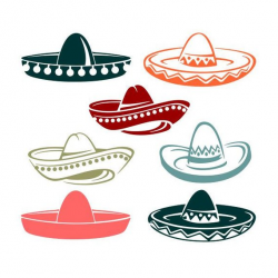 Sombrero Mexico Mexican Hat Cuttable Design SVG PNG DXF ...