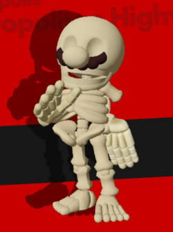 Super Mario Odyssey: Skeleton Mario [Sonic Forces] [Skin Mods]