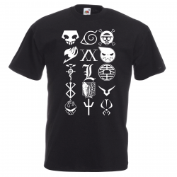 US $12.34 5% OFF|2019 New Mens ANIME LOGOS T Shirt Naruto One Piece Fairy  Tail Death Note Soul Eater ... Tee Shirts-in T-Shirts from Men\'s Clothing  on ...