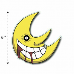 Amazon.com: (TK-211) Soul Eater | Crescent Moon - Waterproof ...