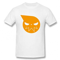 Amazon.com: HIPGCC Men\'s Cotton Soul Eater Logo Design White ...