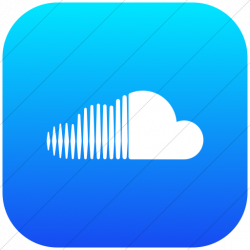 IconsETC » Flat rounded square white on ios blue gradient ...