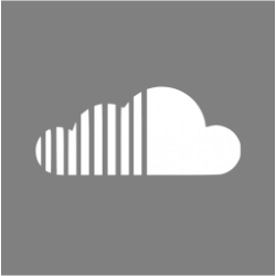 Gray soundcloud 2 icon - Free gray site logo icons