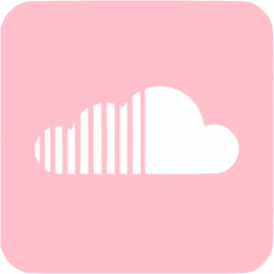 Pink soundcloud 3 icon - Free pink site logo icons