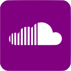 Purple soundcloud 3 icon - Free purple site logo icons