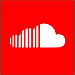 Red soundcloud 2 icon - Free red site logo icons