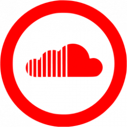 Red soundcloud 5 icon - Free red site logo icons