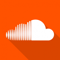 Soundcloud icon - Capsocial Square Flat